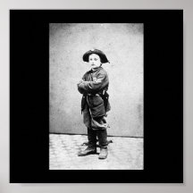 Portrait of a boy soldier c. 1860-1865. poster