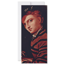 Portrait Of A Boy With Book By Lotto Lorenzo (Best Full Color Rack Card
