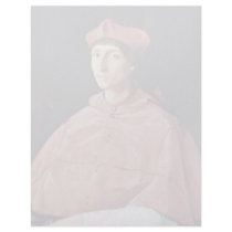 Portrait Of A Cardinal By Raffael (Best Quality) Custom Letterhead