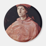 Portrait Of A Cardinal By Raffael (Best Quality) Refrigerator Magnet
