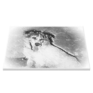 Portrait of a Dog Canvas Canvas Print