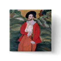 Portrait of a European sailor, c.1590 Pinback Button