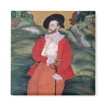 Portrait of a European sailor, c.1590 Refrigerator Magnets