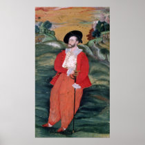 Portrait of a European sailor, c.1590 Posters