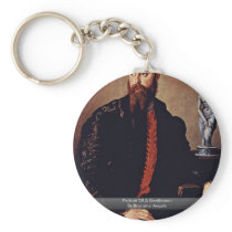 Portrait Of A Gentleman By Bronzino Angelo Key Chains