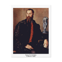 Portrait Of A Gentleman By Bronzino Angelo Post Card