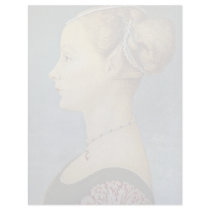 Portrait Of A Girl By Pollaiuolo Piero Letterhead Design