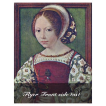 Portrait Of A Girl (Jacqueline De Bourgogne?) By G Flyer