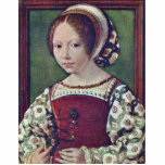 Portrait Of A Girl (Jacqueline De Bourgogne?) By G Acrylic Cut Out
