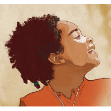 Portrait of a Girl Print print