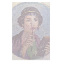 Portrait Of A Girl Tondo Stationery Design