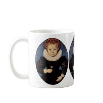 Portrait Of A Girl With Carnation Oval By Oliver D Coffee Mugs