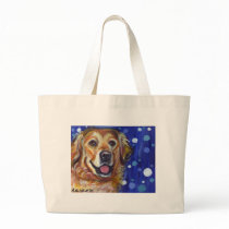 Portrait of a Golden Retriever bags