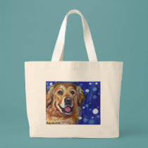 Portrait of a Golden Retriever bags