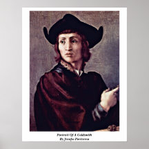 Portrait Of A Goldsmith By Jacopo Pontormo Print