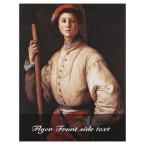 Portrait Of A Halberd By Pontormo Jacopo (Best Qua Full Color Flyer