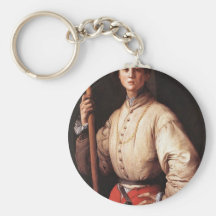Portrait Of A Halberd By Pontormo Jacopo (Best Qua Keychains