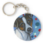 Portrait of a Jack Russell Keychain