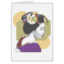 Portrait of a Japanese Woman cards by japaneseartmall Portrait of a Japanese Woman cards