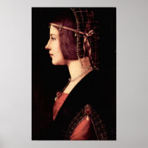 Portrait of a Lady (Beatrice d'Este) by Da Vinci Print