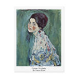 Portrait Of A Lady By Gustav Klimt Post Card
