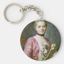 Portrait Of A Lady By Maurice Quentin De La Tour ( Key Chains