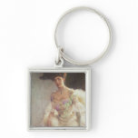 Portrait of a Lady in Evening Dress, 1903 Key Chains