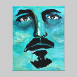 Portrait of a Male Ghost in a Surrealist Blue Sky canvas prints
