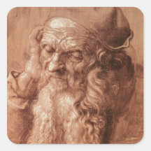 Portrait of a man, aged ninety-three, 1521 sticker