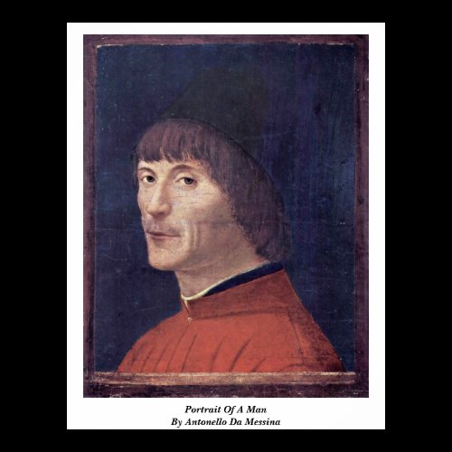 Portrait Of A Man By Antonello Da Messina Print