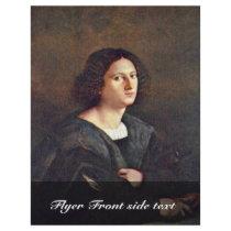 Portrait Of A Man By Palma Il Vecchio Flyer