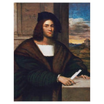 Portrait Of A Man By Sebastiano Del Piombo Personalized Letterhead