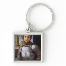 Portrait of a Man in Armour Key Chain