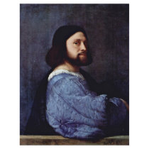 Portrait Of A Man (L'Ariosto) By Tizian Custom Flyer