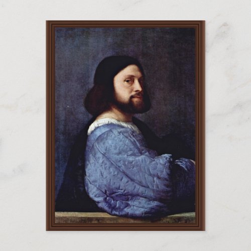 Portrait Of A Man (L'Ariosto) By Tizian Postcards