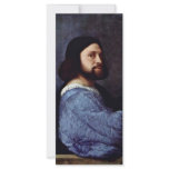 Portrait Of A Man (L'Ariosto) By Tizian Personalized Rack Card