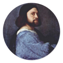 Portrait Of A Man (L'Ariosto) By Tizian Stickers
