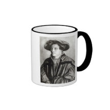 Portrait of a man with a red hat, c.1530 coffee mug