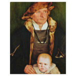 Portrait Of A Man With Sohn By Schwäbischer Meiste Full Color Flyer
