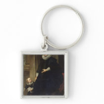 Portrait of a Nobleman and his Child Key Chains