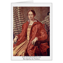 Portrait Of A Noblewoman   By Bronzino Angelo Cards