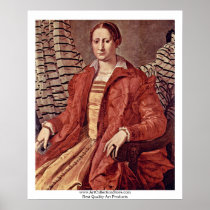 Portrait Of A Noblewoman   By Bronzino Angelo Poster