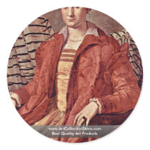 Portrait Of A Noblewoman   By Bronzino Angelo Sticker