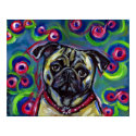 Portrait of a Pug Bubbles posters by zadajeanne Portrait of a Pug Bubbles posters