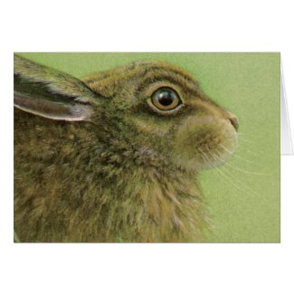 Portrait of a Rabbit card