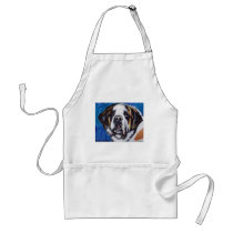 Portrait of a Saint Bernard Apron