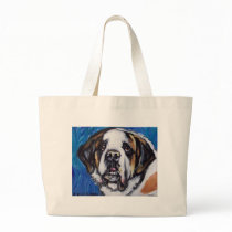 Portrait of a Saint Bernard Tote Bag
