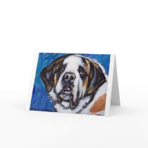 Portrait of a Saint Bernard cards by zadajeanne Portrait of a Saint Bernard cards