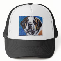 Portrait of a Saint Bernard Mesh Hat