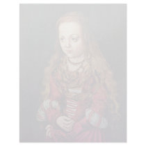 Portrait Of A Saxon Princess By Lucas Cranach Der Letterhead